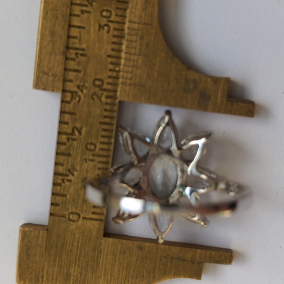 QVC Quartz ring.  Sterling.  Multi gemstone ring.  8.1/2 - Picture 6 of 6